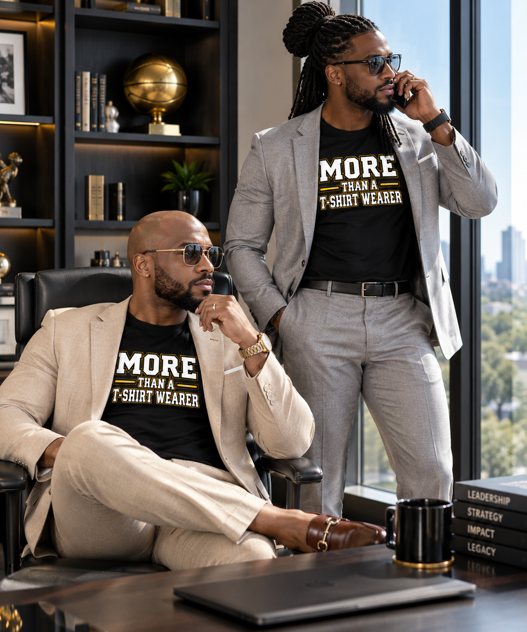 More Than A T-Shirt Wearer Tee | Black Gold