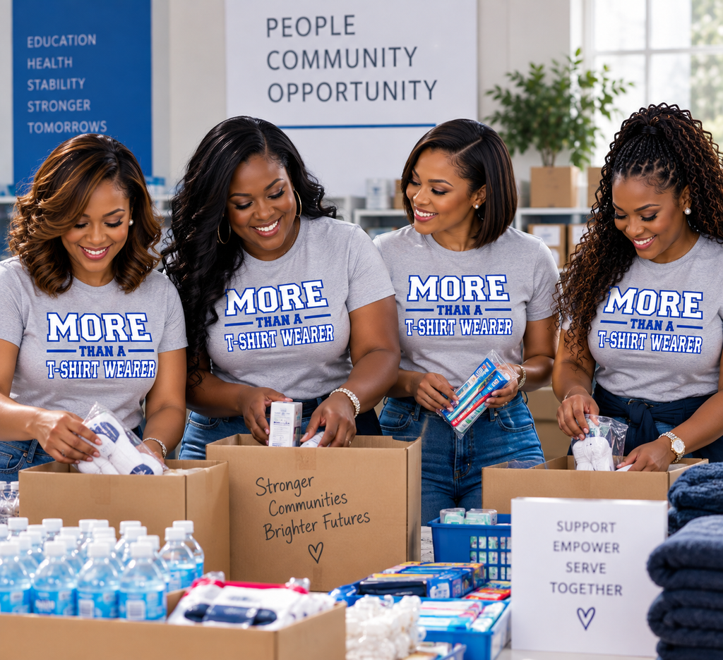 More Than A T-Shirt Wearer Tee | Blue White