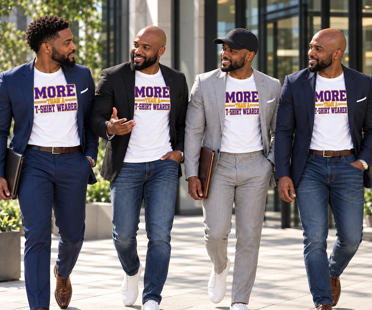 More Than A T-Shirt Wearer Tee | Purple Gold