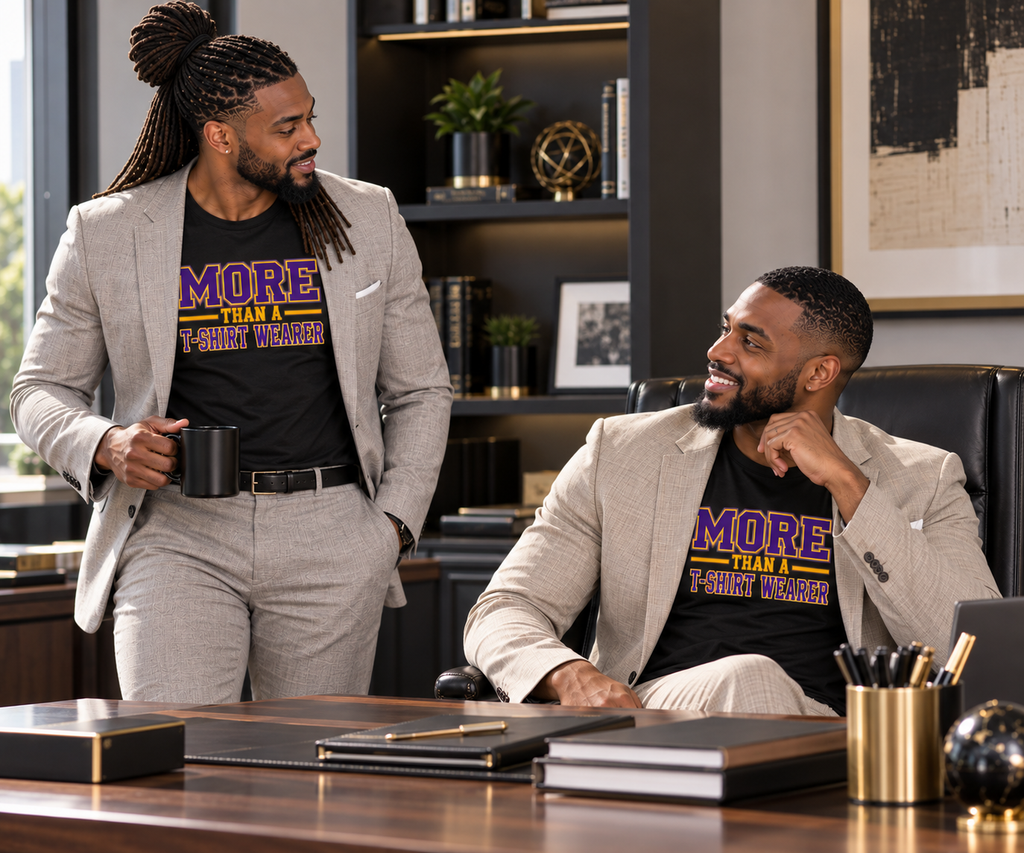 More Than A T-Shirt Wearer Tee | Purple Gold