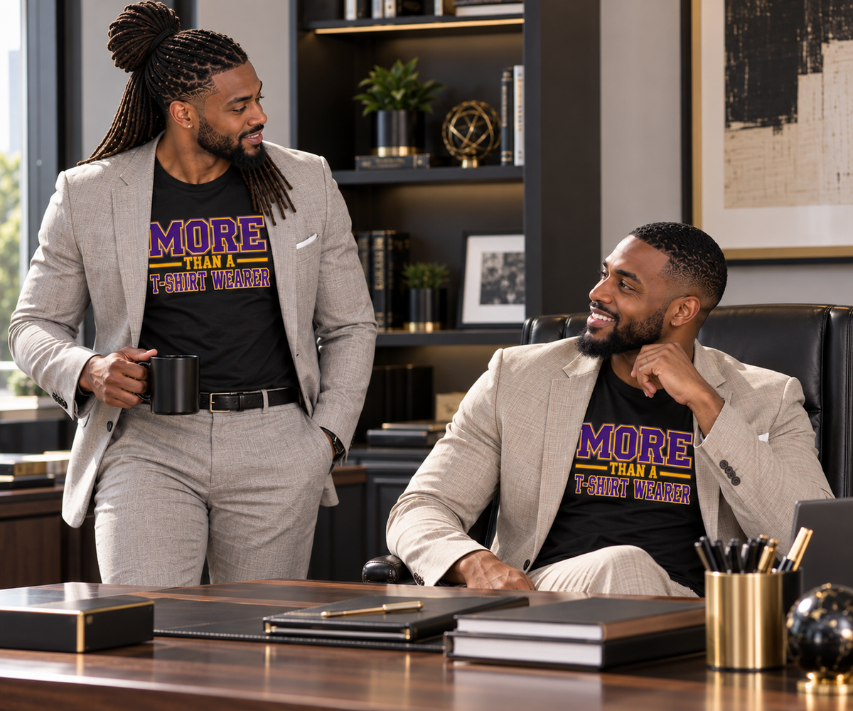 More Than A T-Shirt Wearer Tee | Purple Gold
