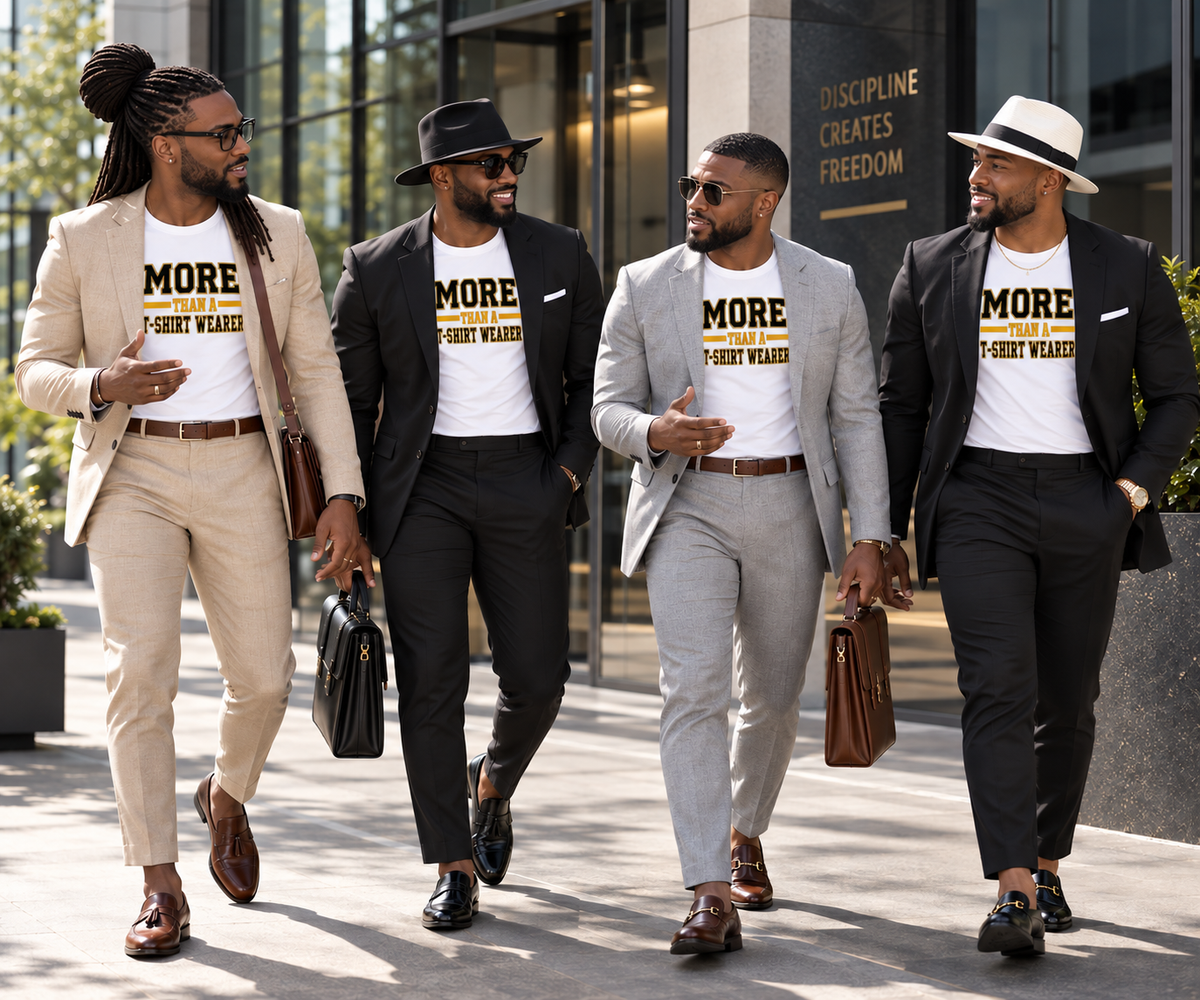 More Than A T-Shirt Wearer Tee | Black Gold